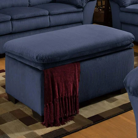 Rectangle Storage Ottoman Footrest